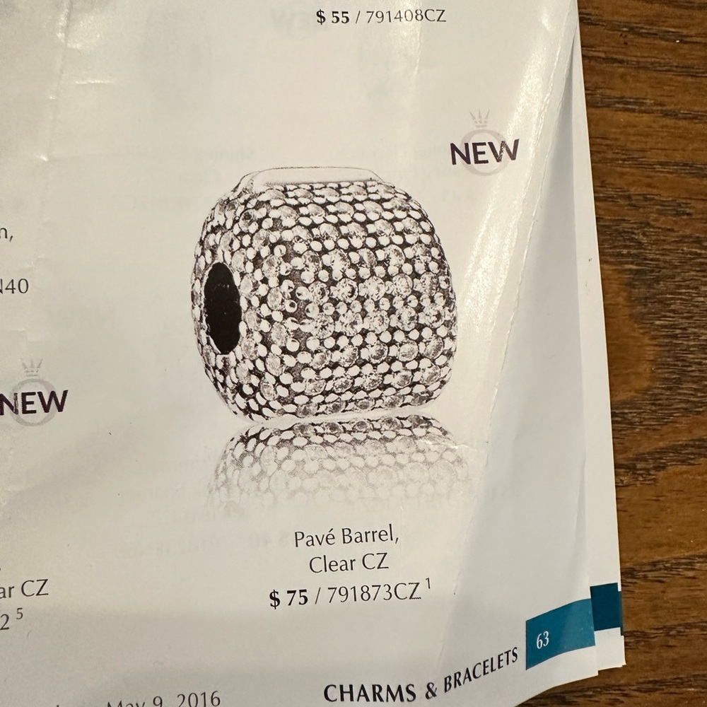 Pandora CZ Pave Barrel Clasp